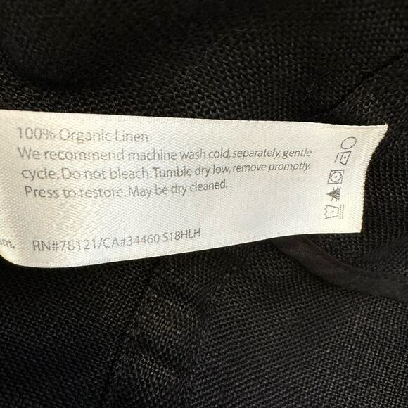 Eileen Fisher Organic Linen Zip Front Blazer Jacket XS Oversized - Picture 12 of 12